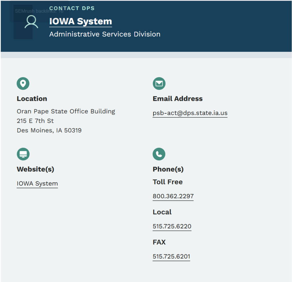 Warrants in Iowa